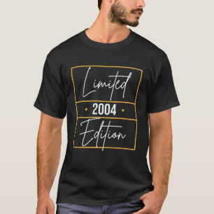 Camiseta Incrível Vintage 2004 18º Aniversário Para Menino 
