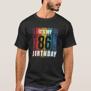 Camiseta Incrível Vintage Birthday, aniversário de 86 anos