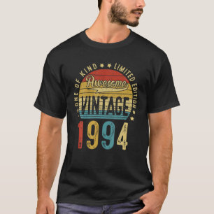 Camiseta Incrível Vintage De 28 Anos 1994 28º Aniversári