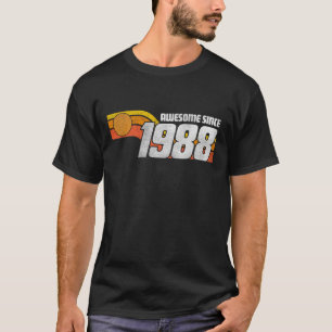 Camiseta Incrível Vintage Desde 1988 37 Anos de Idade 37º A