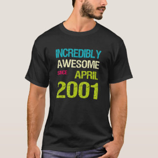 Camiseta Incrivelmente Incrível Desde Aniversário De Abril
