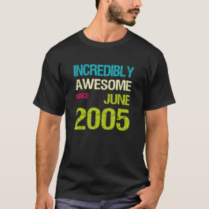 Camiseta Incrivelmente Incrível Desde Aniversário De Junho