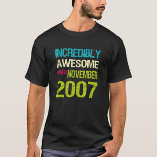 Camiseta Incrivelmente Incrível Desde Aniversário De Novemb