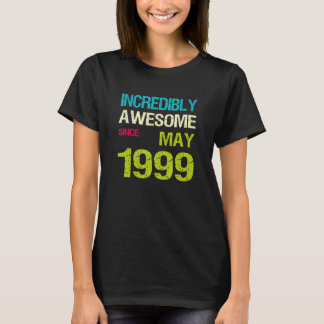 Camiseta Incrivelmente Incrível Desde o Aniversário de maio