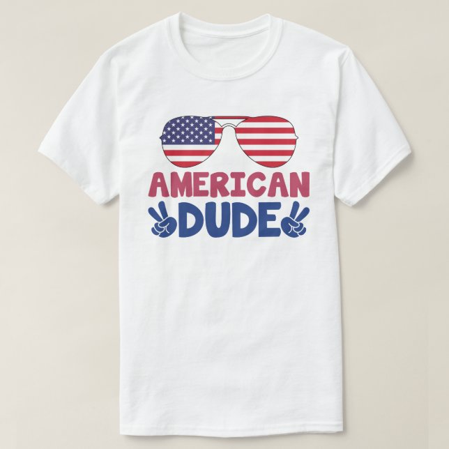 Camiseta independence day patriotic shirt 4th of july shirt (Frente do Design)