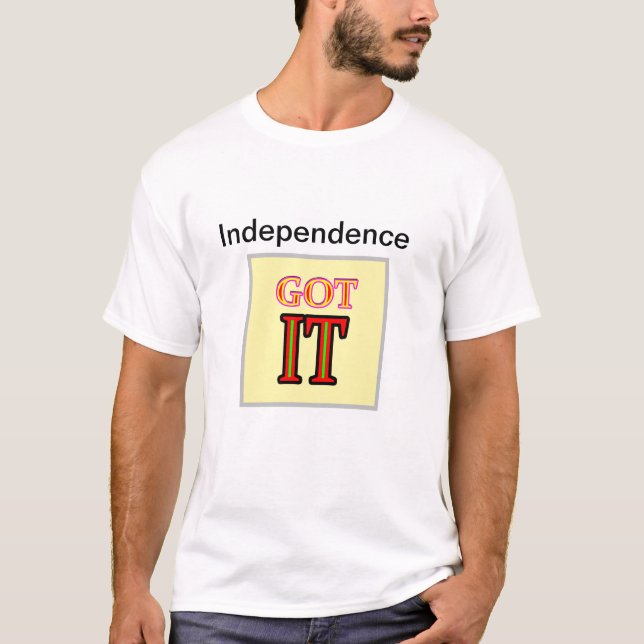 Camiseta Independence  jGibney Zazzle Men's Basic T-Shirt l (Frente)