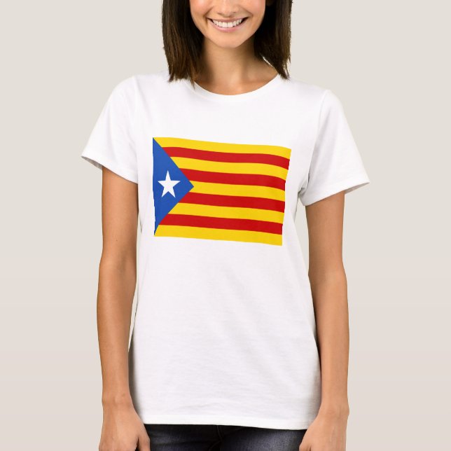 Camiseta Independência Catalan "L'Estelada Blava " (Frente)