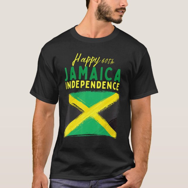 Camiseta Independência da Jamaica 60th Independência Jamaic (Frente)