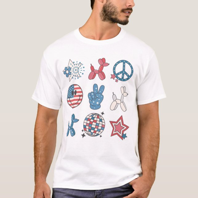 Camiseta Independência Dia 4 De Julho (Frente)