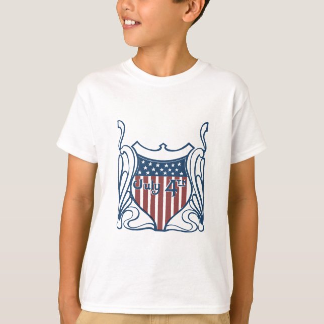 Camiseta Independência Dia 4 de julho Proteção contra Estre (Frente)