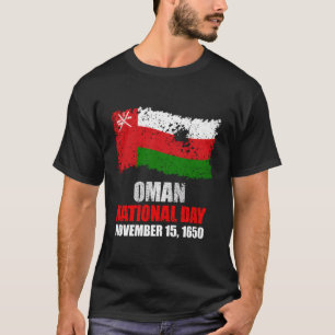 Camiseta Independência do Dia Nacional de Oman Flag Omani