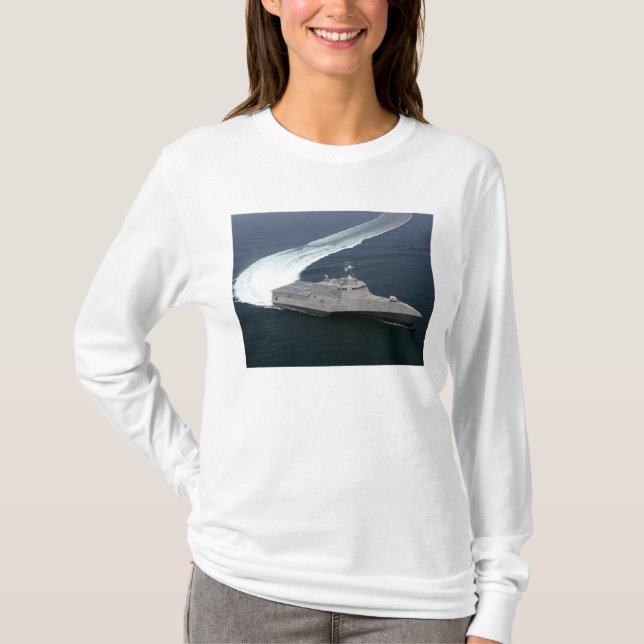 Camiseta Independência do navio de combate no Golfo do Méxi (Frente)