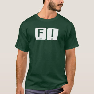Camiseta Independência financeira Mesa periódica