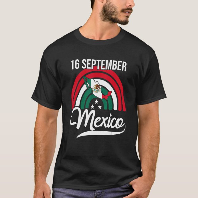 Camiseta Independência Mexicana Set 16 2022, Bandeira do Or (Frente)