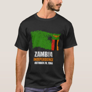 Camiseta Independência Zâmbia Bandeira