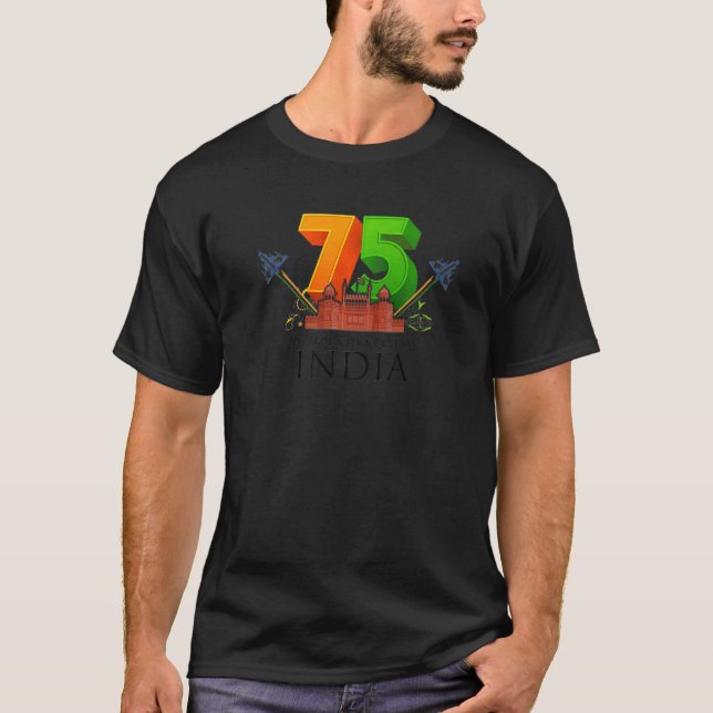 Camiseta India 75th Independence Day 2021 2022 Indian Indep (Frente)
