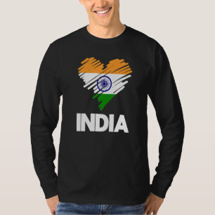 Camiseta Índia: Bandeira Ortod Dia do Coração Indígena Amor
