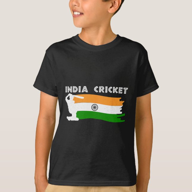 Camiseta India Cricket Jersey With Indian Flag Gift  (Frente)