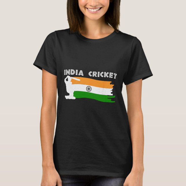 Camiseta India Cricket Jersey With Indian Flag Gift  (Frente)