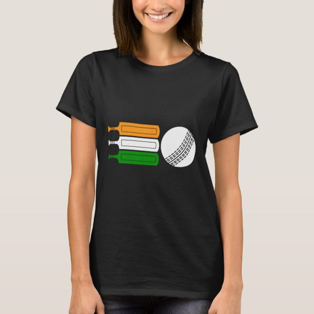 Camiseta India Cricket Player Ll Indian Flag Cricket Team  (Frente)