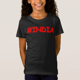 Camiseta "#Índia" Design. Comprar Agora