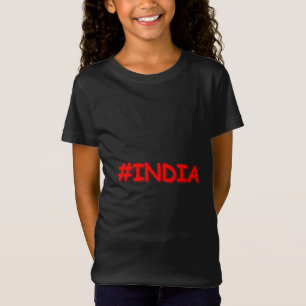 Camiseta "#Índia" Design. Comprar Agora