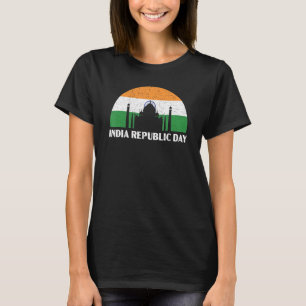 Camiseta Índia Dia da Índia Hindustani Bandeira 4
