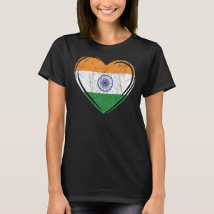 Camiseta Índia Dia da Índia Hindustani Indiano Bandeira 2