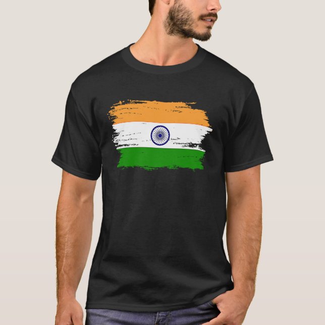 Camiseta India Flag for Proud German Indian (Frente)