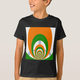 Camiseta Índia Flag Kaleidoscope: Unidade sem fim e Patriot