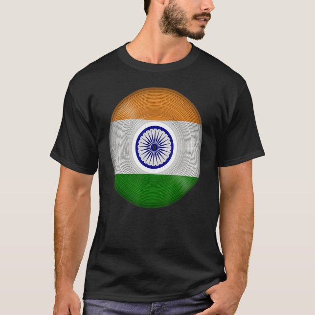 Camiseta India Music Vinyl Record Lp (Frente)