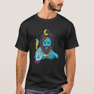 Camiseta Índia Orgulhosa Bandeira Deus Hindi Sikh Lua Hindu