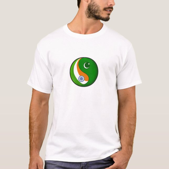 Camiseta India + Paquistão na harmonia (Frente)