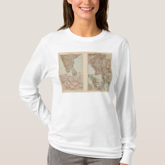 Camiseta India sul, Burma, península de Malay (Frente)