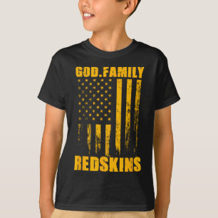 Camiseta Indian Creek Redskins Deus. Família. Vintage Bande