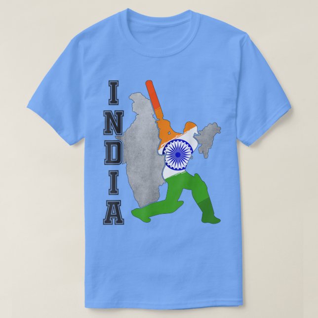 Camiseta Indian Cricket Jersey India Cricket Team Lover Sup (Frente do Design)