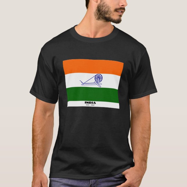 Camiseta Indian flag 1931 ultimate fit know your country (Frente)
