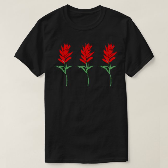 Camiseta Indian Paintbrush Wildflower  (Frente do Design)