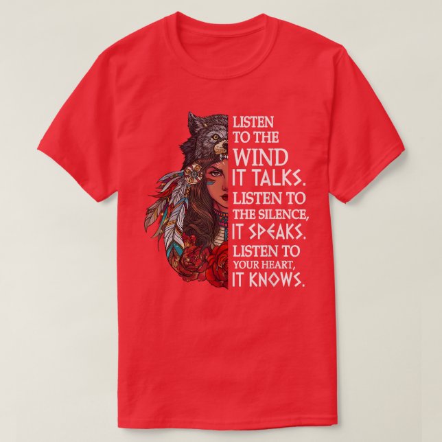 Camiseta Indian Proverb Native American Inspirational Motiv (Frente do Design)