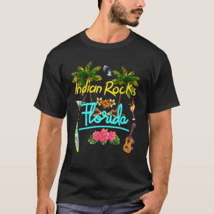 Camiseta Indian Rocks Florida Beach Summer Palm Sun Set Pal