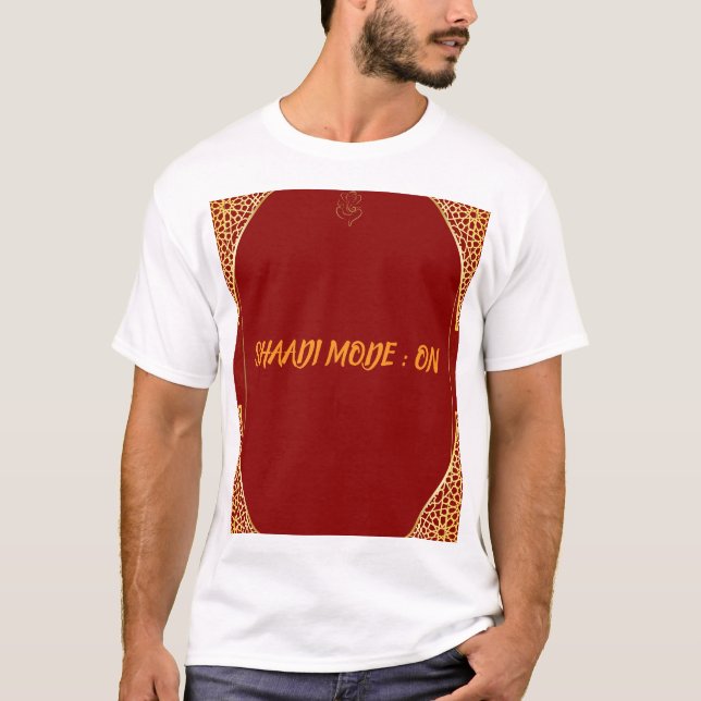 Camiseta Indian Wedding Family T Shirt Design (Frente)