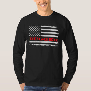 Camiseta Indiana American Flag Dugger Usa Patriotic Souveni