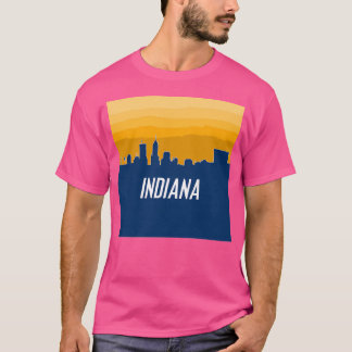 Camiseta Indiana Basball - Pacers Indianapolis Skyline 2