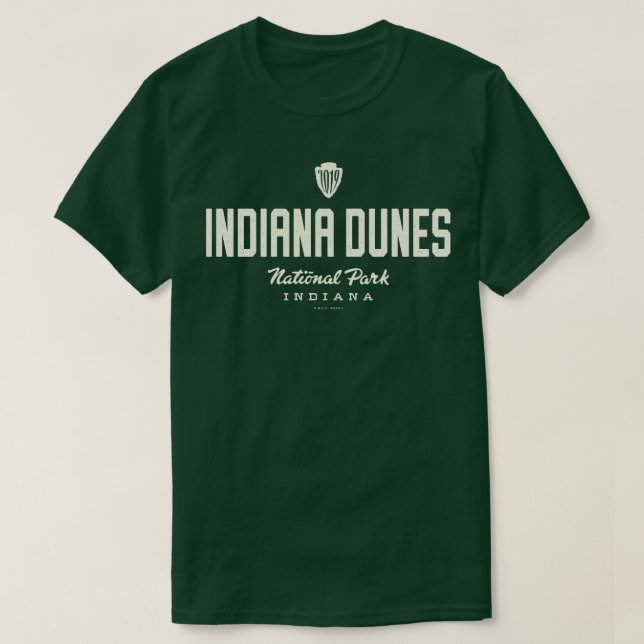 Camiseta Indiana Dunes National Park 2019 Arrohead Tan (Frente do Design)