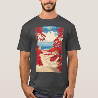 Camiseta Indiana Dunes National Park Indiana USA Vintage Tr