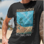 Camiseta Indiana Dunes National Park Vintage se aflita<br><div class="desc">Indiana Dunes vetor trabalho de arte design. O parque é um parque nacional dos Estados Unidos localizado no noroeste de Indiana gerido pelo National Park Service.</div>