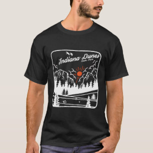 Camiseta Indiana Dunes State Park Indiana Modern Em