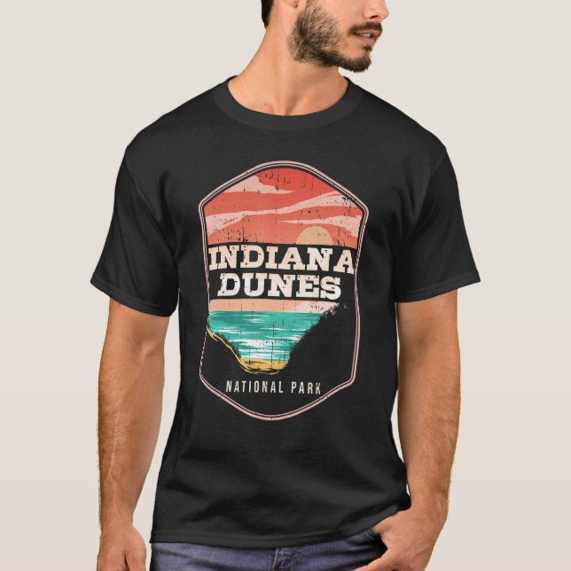 Camiseta Indiana Dunes US States Indiana Park Tourist Trave (Frente)