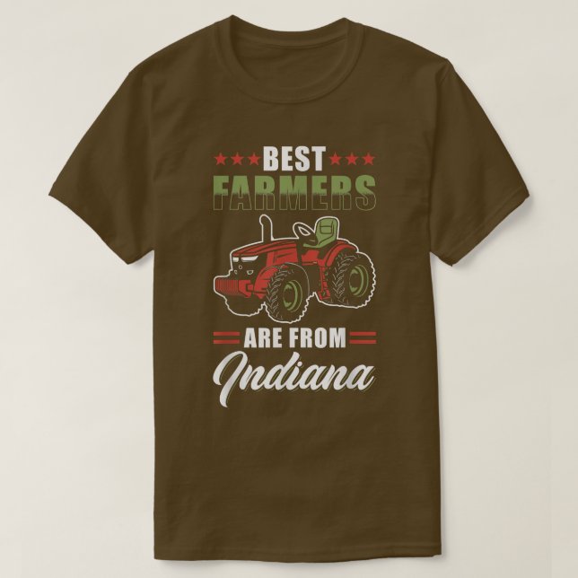 Camiseta Indiana Farmer Pride Best Farmers é da Índia (Frente do Design)