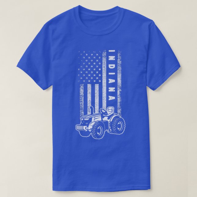 Camiseta Indiana Farmer Pride Patriotic Indiana Farmer (Frente do Design)